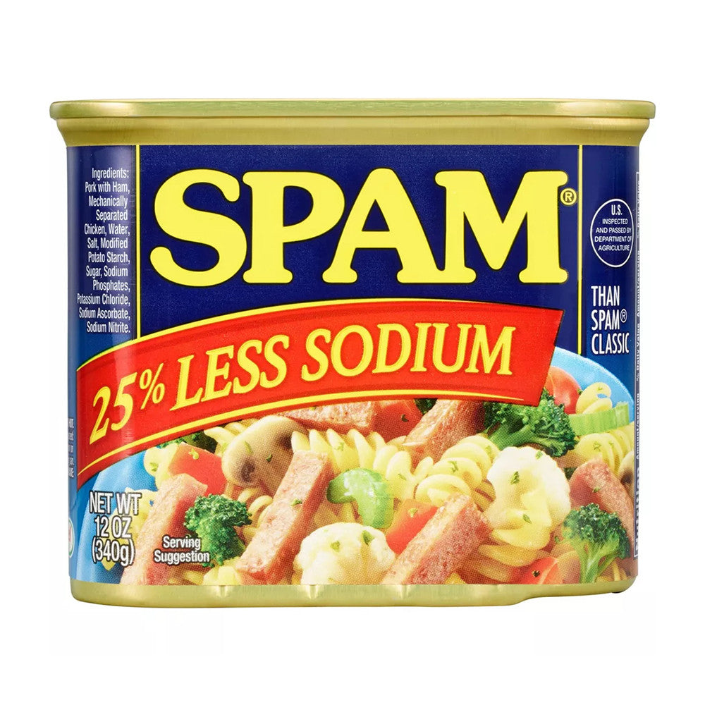 Spam Less Sodium Lunch Meat, 12 Oz